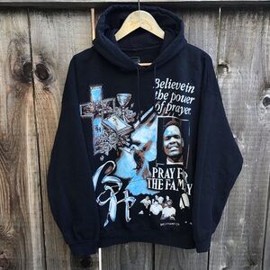 Brockhampton pray for the family band tee black Hoodie sweater mens size xl